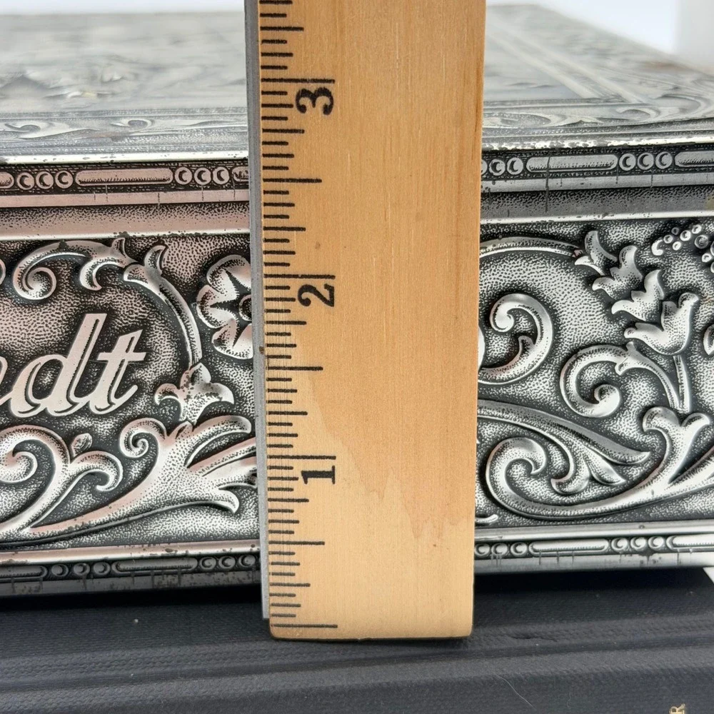 Vintage Victoria Biscuit Company Rembrandt The Night Watch Metal Relief Tin Box